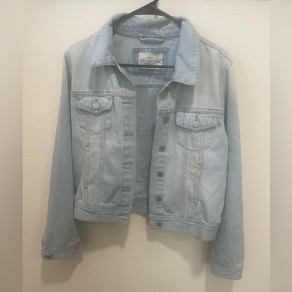 Ashley Vintage Charm Light Blue Denim Jacket